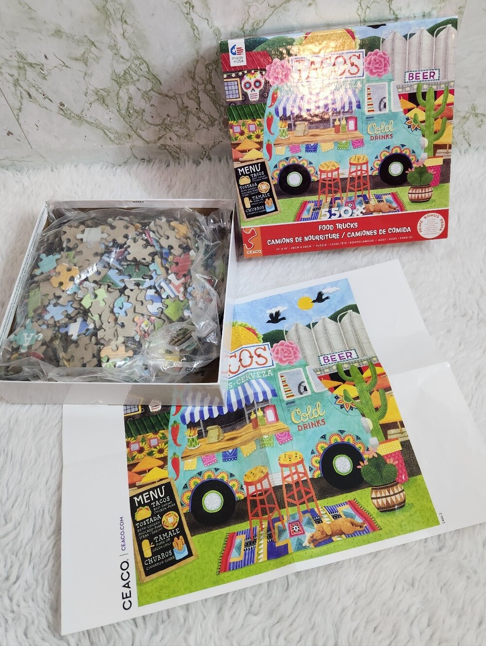 CEACO FOOD TRUCKS 550 Piece Puzzle